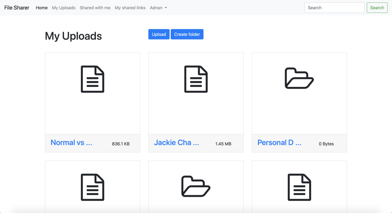 File Transfer Web App in Node.js and MongoDB