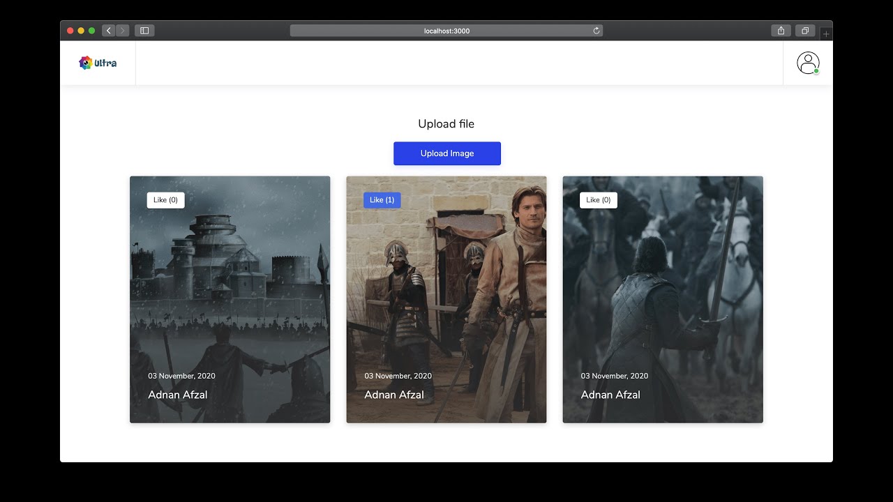 Image Sharing Web App in Node.js and MongoDB