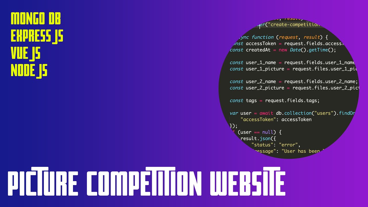 Picture Competition Website in MEVN stack